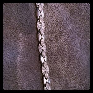 Diamond accent 925 Sterling Silver bracelet